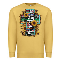 Antique Gold western cross Premium Sweatshirt - RanaPortraitStore