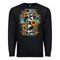 Black western cross Premium Sweatshirt - RanaPortraitStore