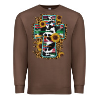 Chestnut western cross Premium Sweatshirt - RanaPortraitStore