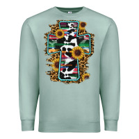 Seafoam western cross Premium Sweatshirt - RanaPortraitStore