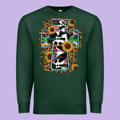 Western Cross Premium Sweatshirt Designed By Ranaportraitstore