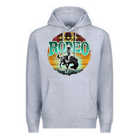 Heather Grey rodeo Premium Hoodie - JahusDesignShop