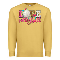 Antique Gold love volleyball Premium Sweatshirt - Zillion Design Studio
