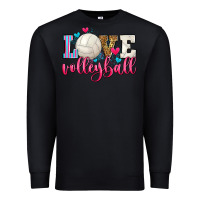 Black love volleyball Premium Sweatshirt - Zillion Design Studio
