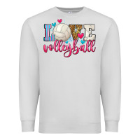 Dove Grey love volleyball Premium Sweatshirt - Zillion Design Studio