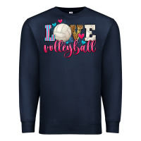 Navy love volleyball Premium Sweatshirt - Zillion Design Studio