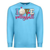 Ocean Blue love volleyball Premium Sweatshirt - Zillion Design Studio