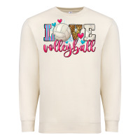 Love Volleyball Premium Sweatshirt | Teevron