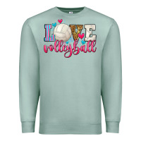 Seafoam love volleyball Premium Sweatshirt - Zillion Design Studio