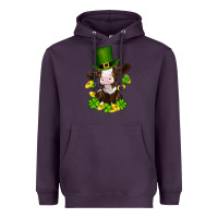 Plum st patricks day cow Heavyweight Hoodie - RanaPortraitStore