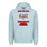 Blue Mist all american nurse 12 oz regular can cooler Premium Hoodie - Artiststas