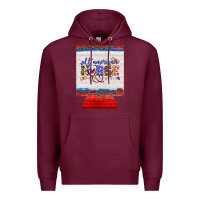 Burgundy all american nurse 12 oz regular can cooler Premium Hoodie - Artiststas