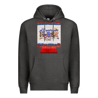Charcoal Heather all american nurse 12 oz regular can cooler Premium Hoodie - Artiststas