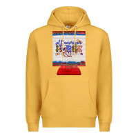 Mustard all american nurse 12 oz regular can cooler Premium Hoodie - Artiststas