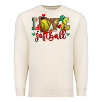 Sandshell love softball Premium Sweatshirt - Zillion Design Studio