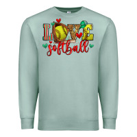 Seafoam love softball Premium Sweatshirt - Zillion Design Studio