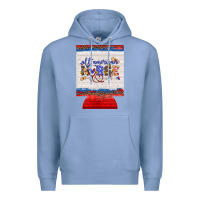 Colony Blue all american nurse 12 oz regular can cooler Premium Hoodie - Artiststas