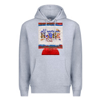 Heather Grey all american nurse 12 oz regular can cooler Premium Hoodie - Artiststas