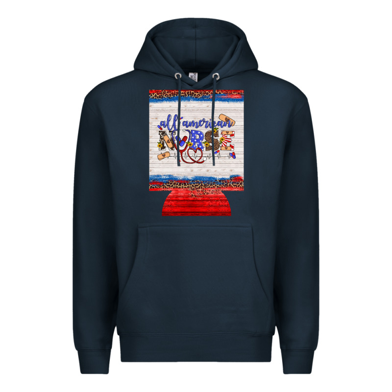 All American Nurse 12 Oz Regular Can Cooler Premium Hoodie by Artiststas | Teevron