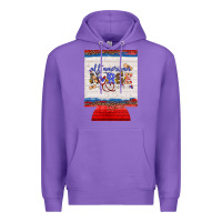 Purple all american nurse 12 oz regular can cooler Premium Hoodie - Artiststas