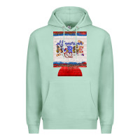 Seafoam all american nurse 12 oz regular can cooler Premium Hoodie - Artiststas
