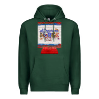 Sports Green all american nurse 12 oz regular can cooler Premium Hoodie - Artiststas