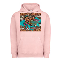 Pigment Salmon hearts mama Urban Hoodie - Artiststas