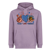 Lavender peace love america billie wilder Heavyweight Hoodie - texasbilliewilder