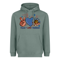 Sage peace love america billie wilder Heavyweight Hoodie - texasbilliewilder