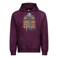 Mauve Wine western faith Urban Hoodie - AdoDesignShop