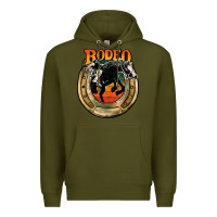 Army Green rodeo Premium Hoodie - JahusDesignShop