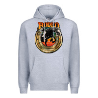 Heather Grey rodeo Premium Hoodie - JahusDesignShop