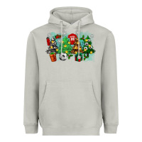 Moon Dust christmas trees with soccer Heavyweight Hoodie - Zillion Design Studio