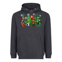 Smoke christmas trees with soccer Heavyweight Hoodie - Zillion Design Studio