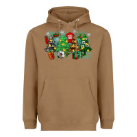 Toasted Coconut christmas trees with soccer Heavyweight Hoodie - Zillion Design Studio