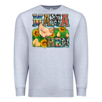 Heather Grey mama hen Premium Sweatshirt - Zillion Design Studio