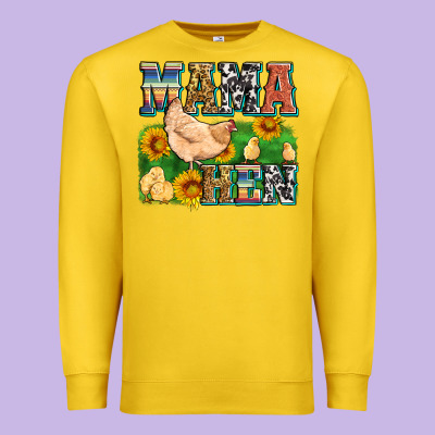 Mama Hen Premium Sweatshirt Designed By Zillion Design Studio