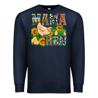 Navy mama hen Premium Sweatshirt - Zillion Design Studio