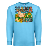 Ocean Blue mama hen Premium Sweatshirt - Zillion Design Studio