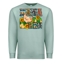 Seafoam mama hen Premium Sweatshirt - Zillion Design Studio