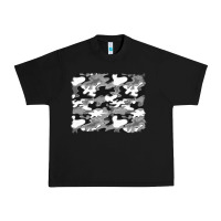 Black black and white camouflage background Urban Heavy Tee - Artiststas