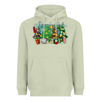 Matcha christmas trees with volleyball Heavyweight Hoodie - Zillion Design Studio