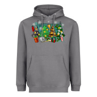Storm christmas trees with volleyball Heavyweight Hoodie - Zillion Design Studio