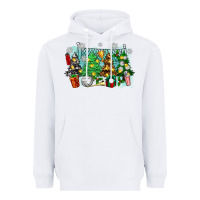 White christmas trees with volleyball Heavyweight Hoodie - Zillion Design Studio