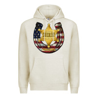 Oatmeal Heather sheriff american flag Premium Hoodie - JahusDesignShop