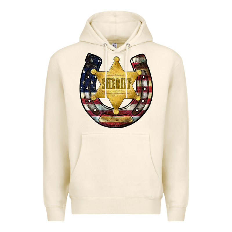 Sheriff American Flag Premium Hoodie by JahusDesignShop | Teevron