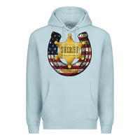 Blue Mist sheriff american flag Premium Hoodie - JahusDesignShop