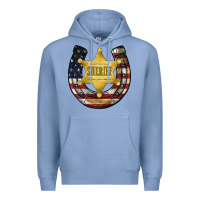 Colony Blue sheriff american flag Premium Hoodie - JahusDesignShop