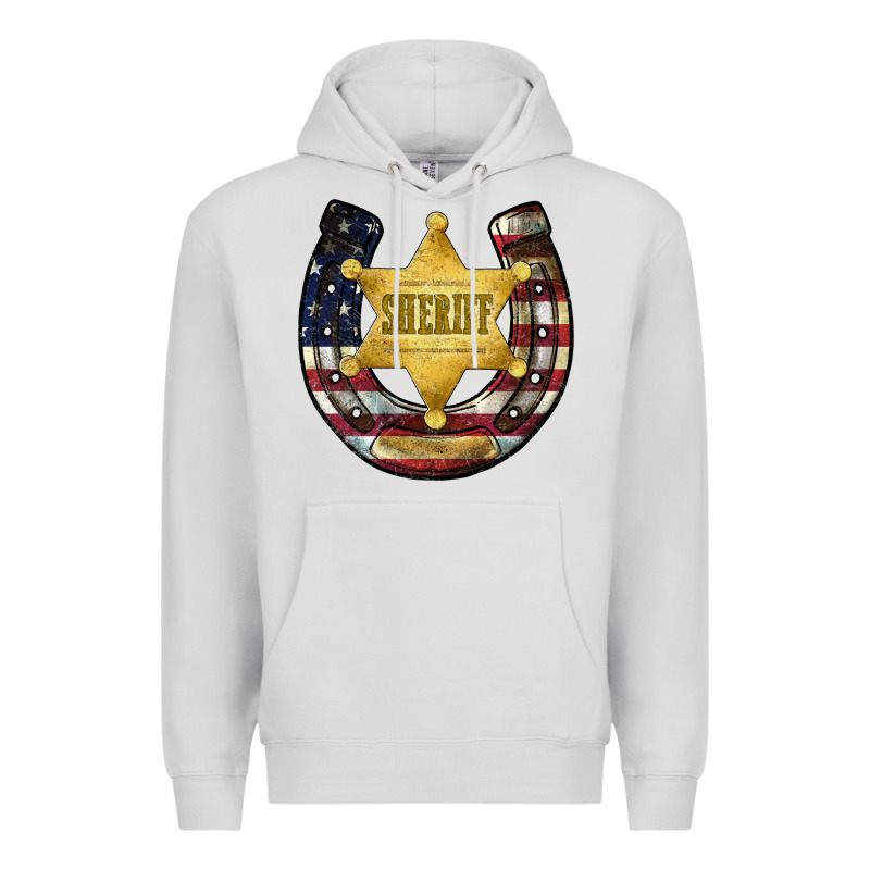 Sheriff American Flag Premium Hoodie by JahusDesignShop | Teevron