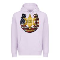 Lilac sheriff american flag Premium Hoodie - JahusDesignShop